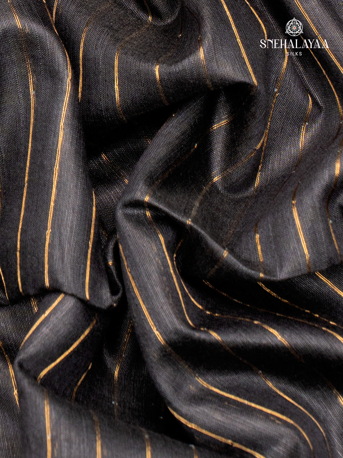 Black Bamboo Silk Saree